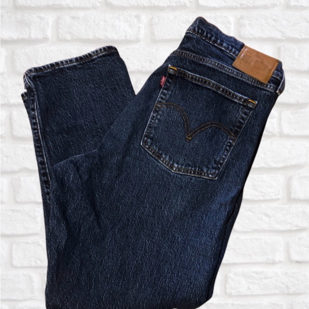 Ladies Dark Blue Denim Jeans - Classic Straight Fit